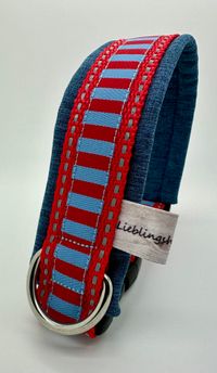 Streifenjeansrot-rot-jeans